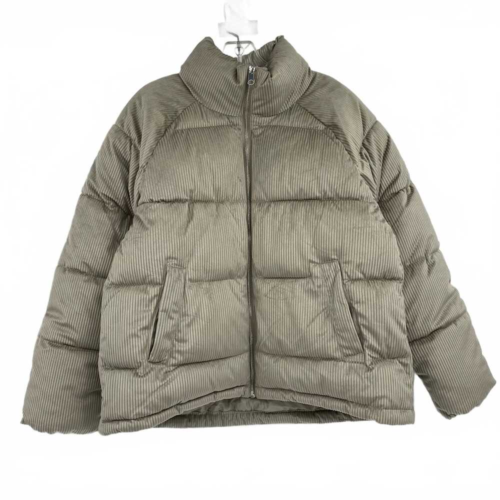 Vero Moda Green Corduroy Puffer Coat | XL Winter Ready